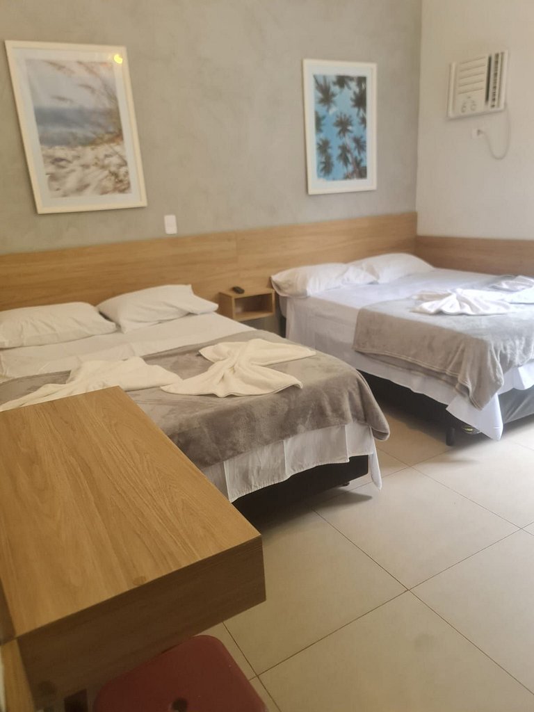 Kitnet 2 com netflix em pousada com piscina